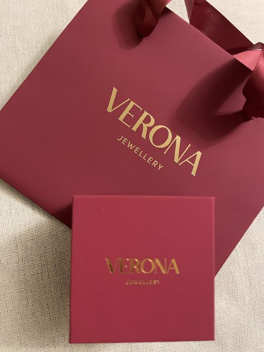 Pudełko 5x5cm z torebka na biżuterię - Verona - Komunia