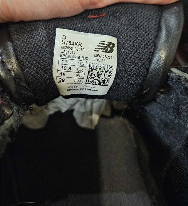 Мужские кожаные ботинки теплі зима New Balance