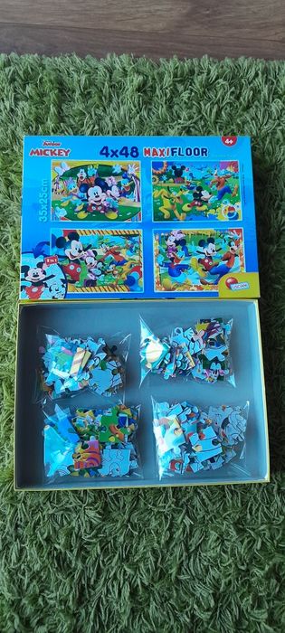 Puzzle Myszka Miki Maxi Floor 4x48 jak nowe