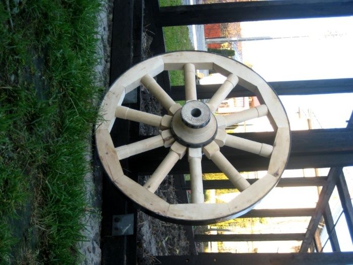 koło drewniane replika