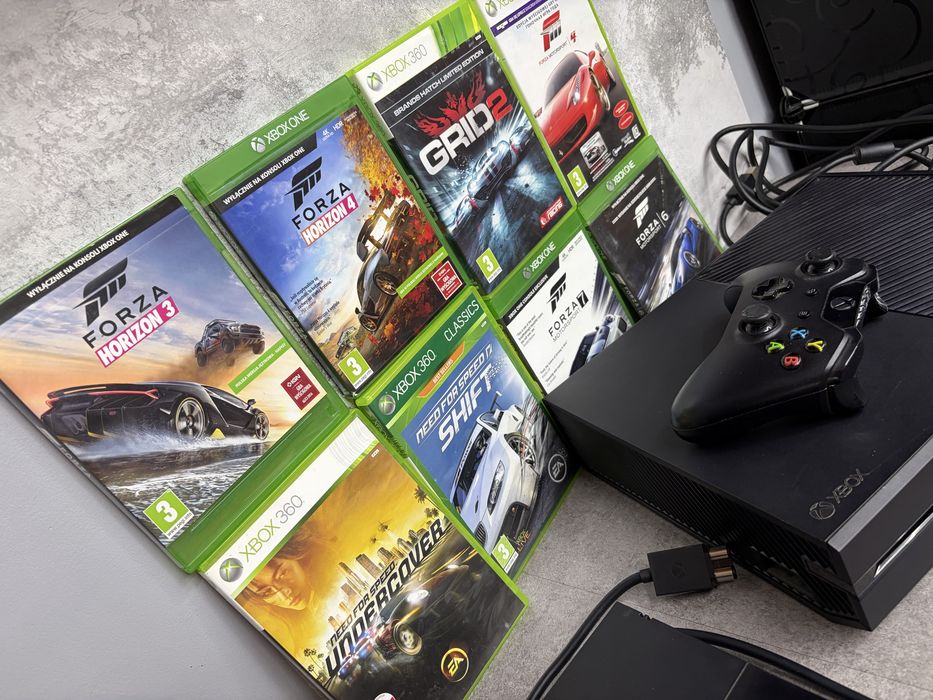 Xbox One + pad + Kinect + 8 gier | Forza, NFS, GRID