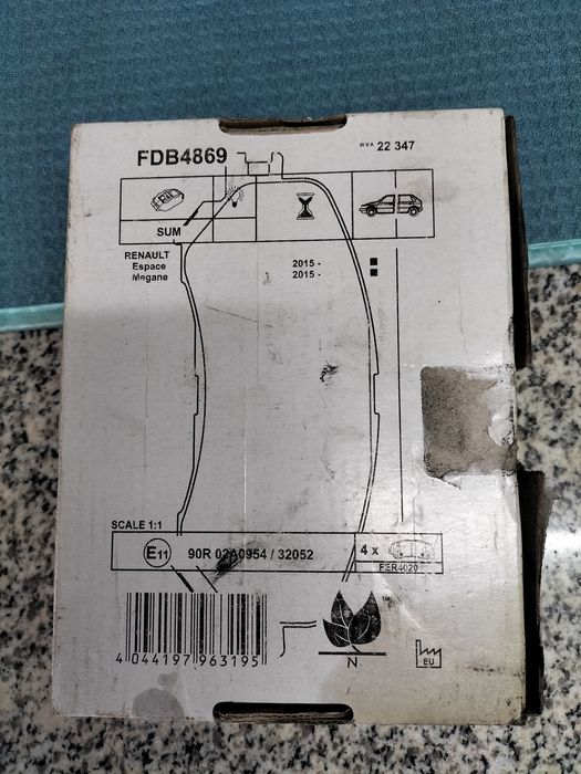 Pastilhas de travão Ferido FDB4869