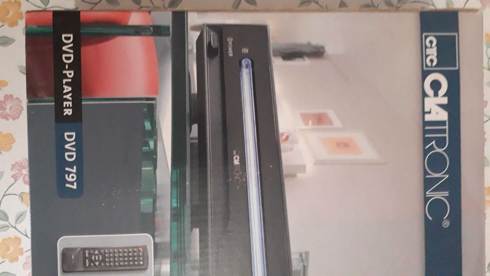 CLATRONIC DVD Player DVD 797 - NOVO, na caixa.