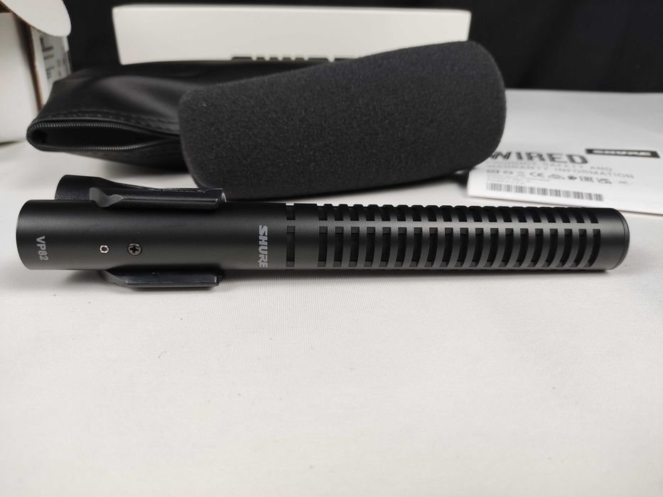 Microfone Shure VP82 Shotgun Novo