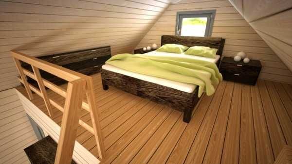 Domek drewniany całoroczny letniskowy 5m x 5m 20mm