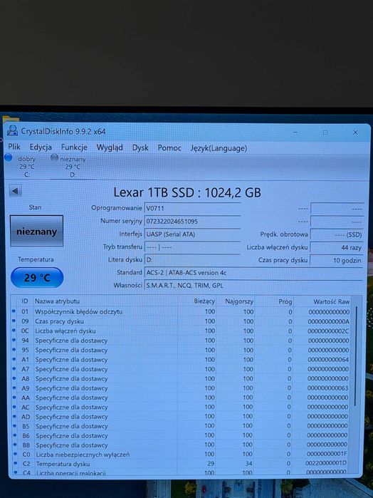 Dysk zewnętrzny Lexar SL660 BLAZE Gaming Portable SSD 1TB - Gwarancja do 2029r