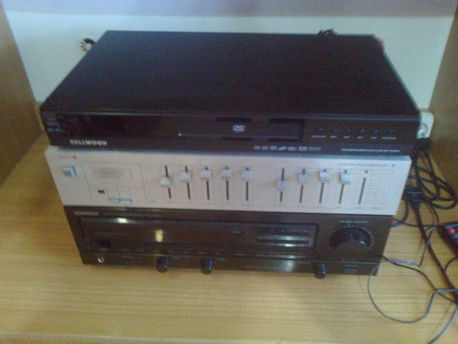 Wieza stereo   czyta cd dvd  mp3 nagrywane z 4 ma kolumnami