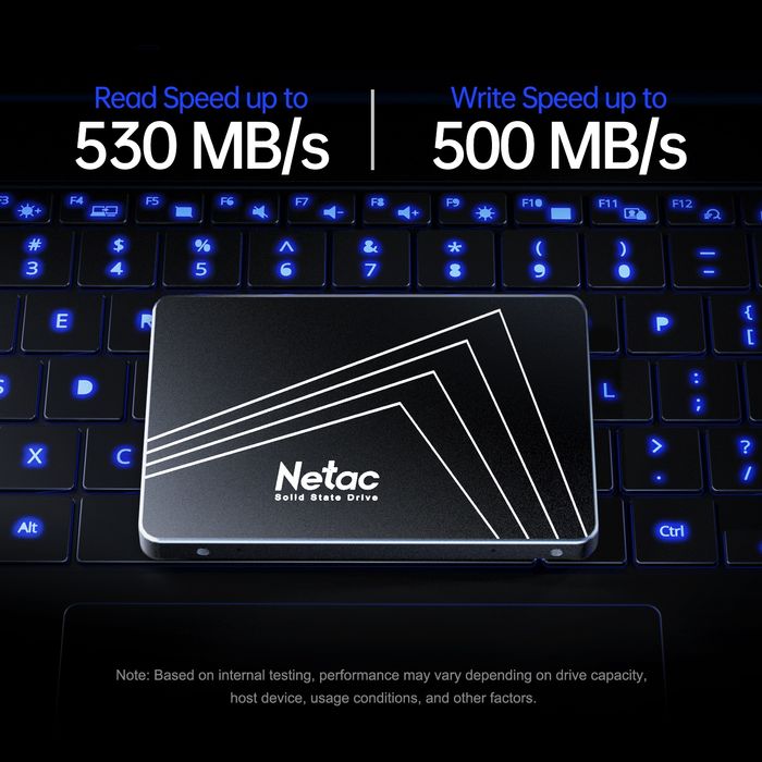 SSD диск Netac 512Gb, 2.5, SATA 3.