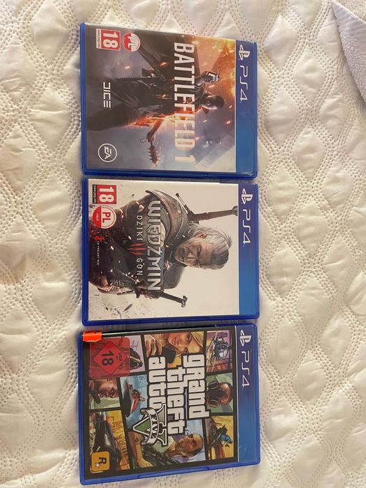 Battlefield 1, gta V, Wiedźmin 3