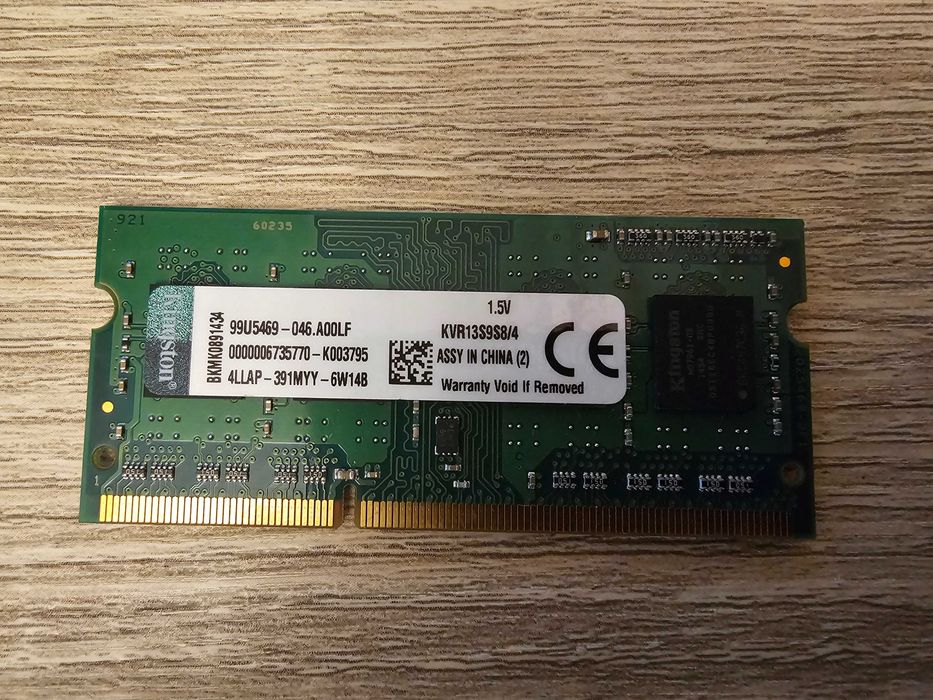Kingston 4GB DDR3 1333MHz PC3-10600S KVR13S9S8/4 RAM Laptop
