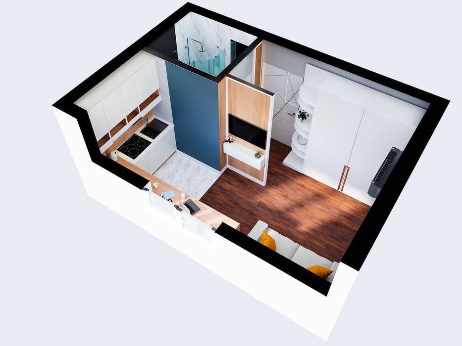 Купити Смарт Квартиру  | Газ | 15.2 кв.м | ЖК Аура Парк