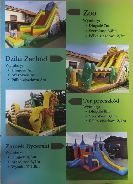 Dmuchaniec, zamki dmuchane