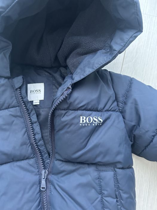 Casaco Boss azul escuro 12 meses