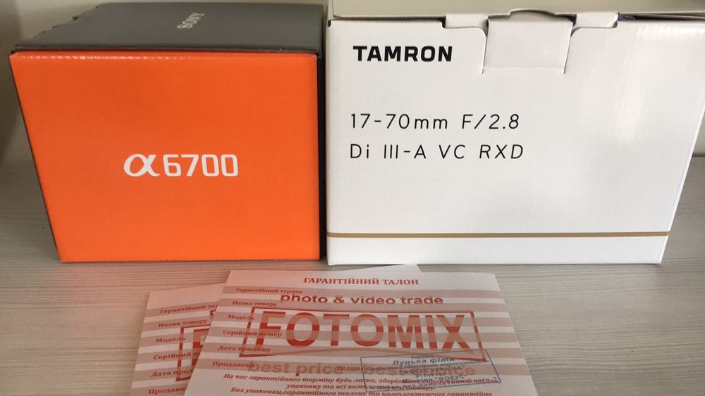 Tamron 17-28/17-50/17-70/28-75mm f2.8 Di III RXD G2. Гар.12міс.