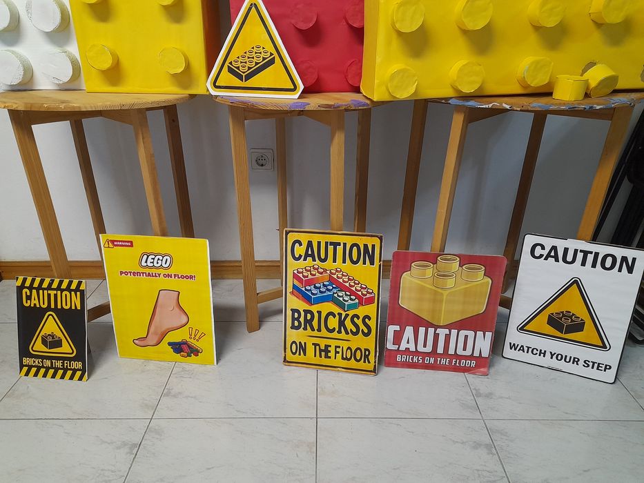 Blocos LEGO Gigantes decoração festas aniversário