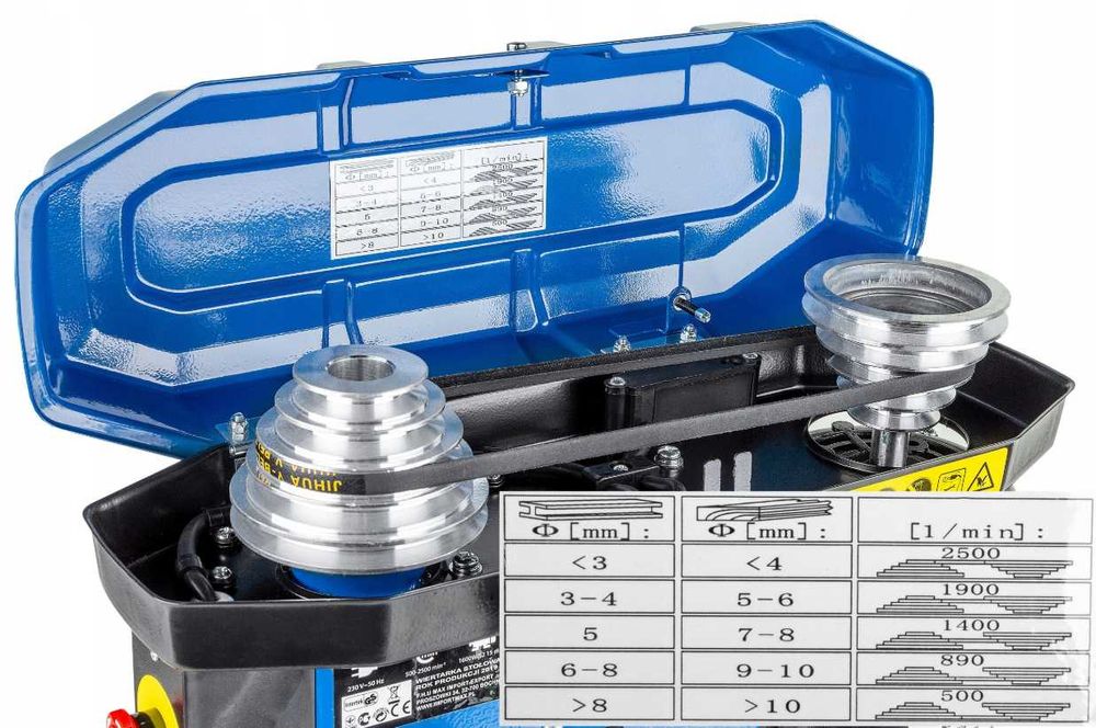 Mocna Wiertarka Frezarka Stołowa Słupowa Kolumnowa + Imadło Obrotowe