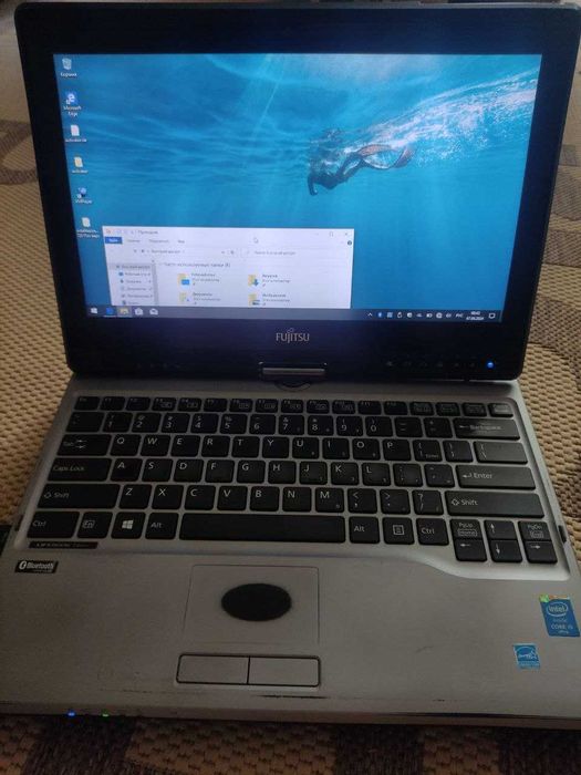 Ноутбук-трансформер Fujitsu t734 i5/8gb/120 ssd - батарея 12 годин