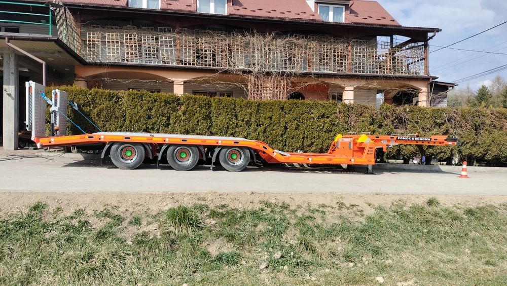 Naczepa niskopodwoziowa , naczepa specjalna , pomoc drogowa , Low Deck