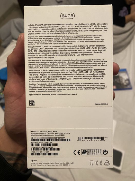 Caixa iphone 11 64G