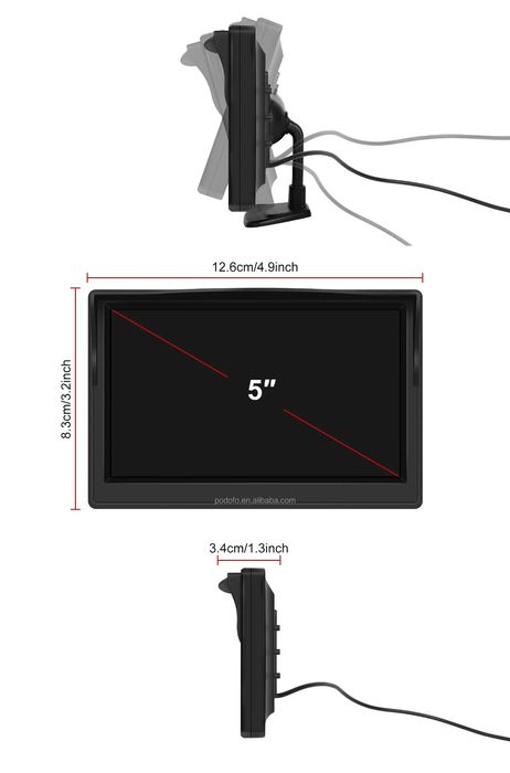 Kit câmara e monitor 5 polegadas para pesados autocaravanas  NOVO