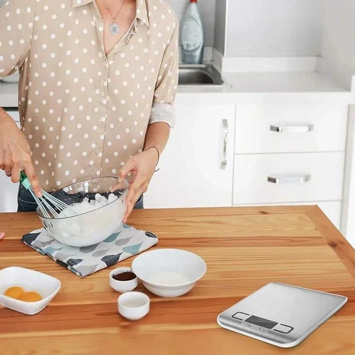 Balança Digital de Aço Inoxidável - NOVA COM DESCONTO