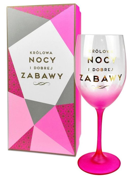 Kieliszek Pastelove Królowa nowy oprawa: pudełko