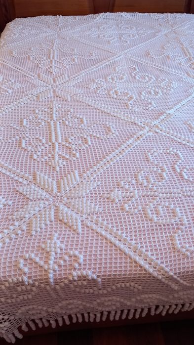 Colcha de renda cama casal ou solteiro