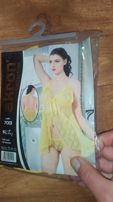 Комплект эротический пеньюар и трусики Турция размер М Новый