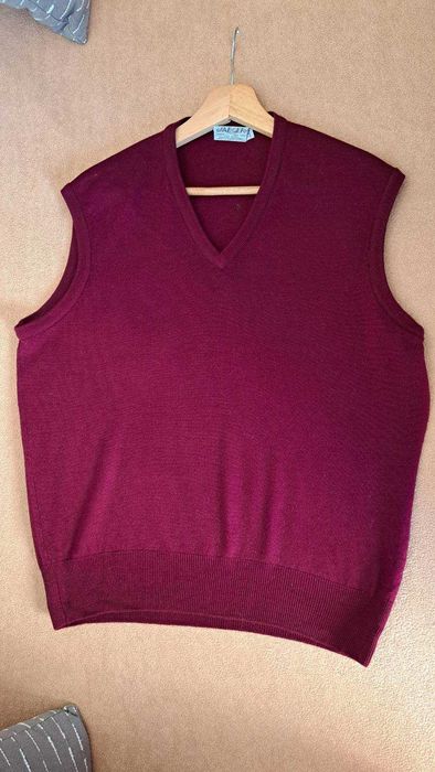 Kamizelka męska JAEGER 100% Wool – Made in Great Britain