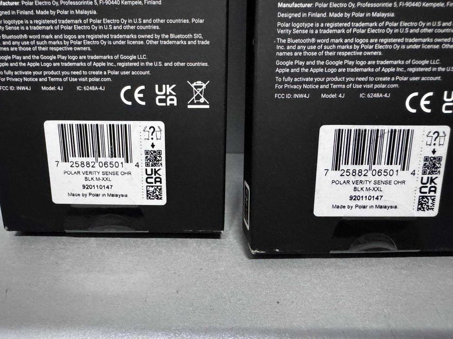 Наручний датчик пульсу Polar Verity Sense HR Black M-XXL Новий!