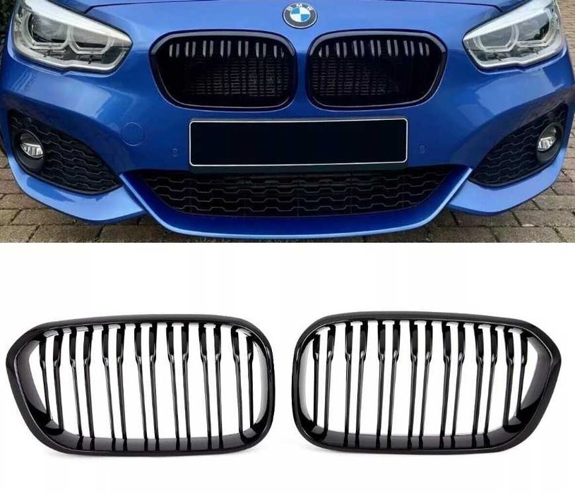 Nerki grill atrapa Czarny połysk BMW F20 F21 LCI LIFT 2015/2019 M LOOK