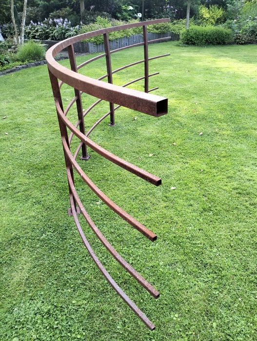 Balustrada stalowa surowa balkon taras