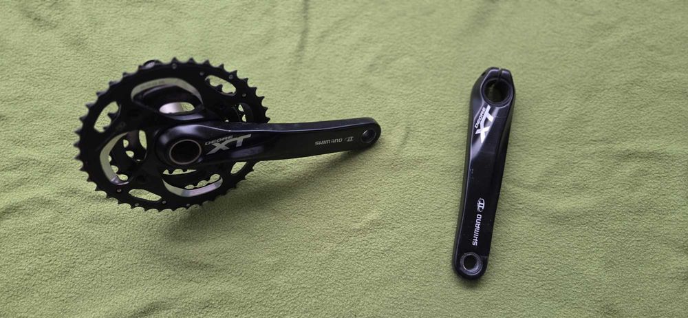 Shimano XT 3x10 + XT M8100 1x12 + Manetki Deore LX 3x10 + hamulce – komplet części