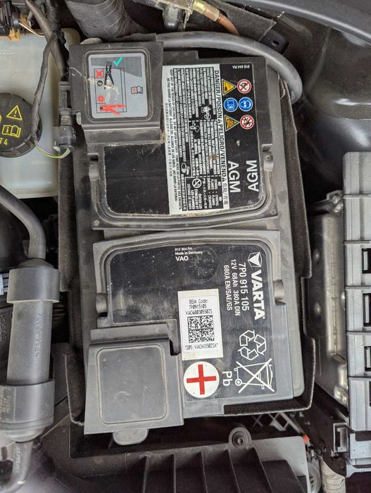 Аккумулятор АКБ AGM 12V Varta 68Ah 680EN