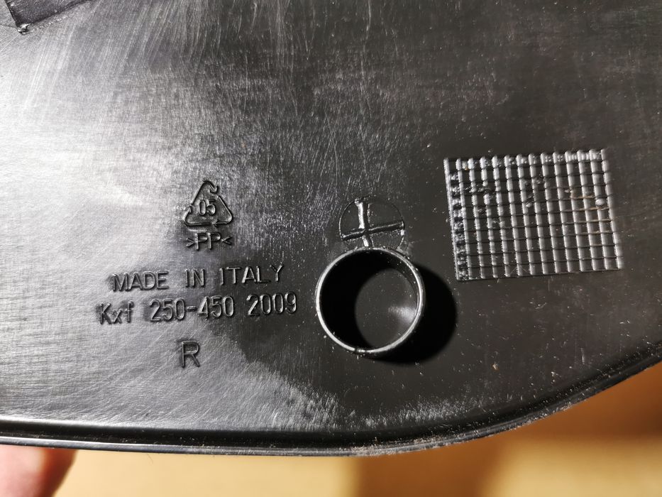 Kawasaki kx 250 F osłona owiewka boczna tyl prawa panel