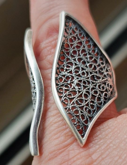 Anel Filigrana Portuguesa - prata 925