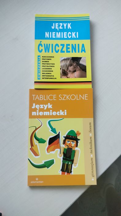 Język niemiecki tablice ćwiczenia Adamantan i Literat