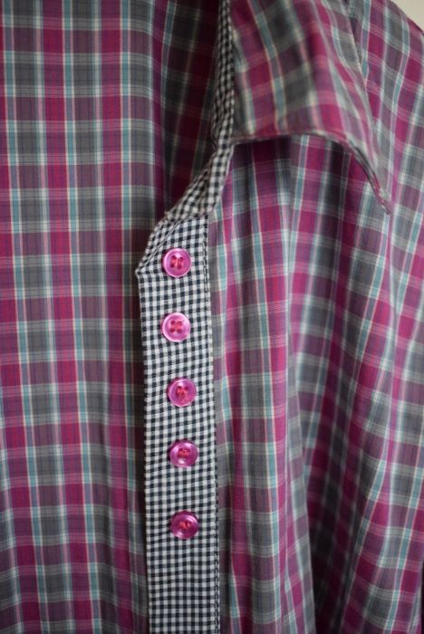 Koszula w drobną kratę