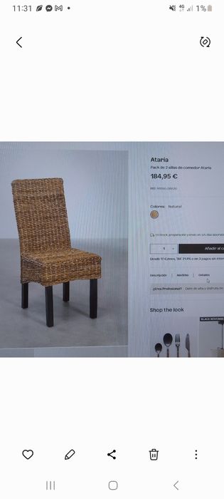 6 Cadeiras Sala de Jantar