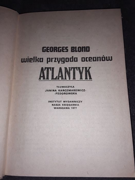 Wielka przygoda oceanów Atlantyk blond