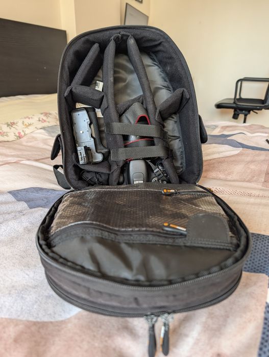 Canon 600d + lente 18-135 + grip + mochila