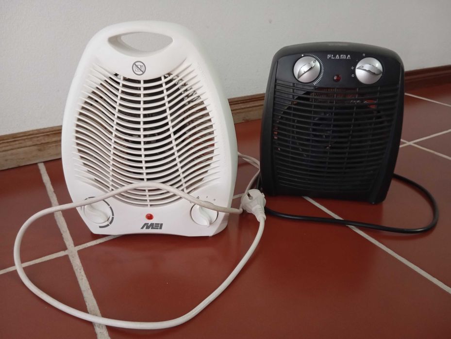 2 termoventiladores portáteis – MEI + FLAMA