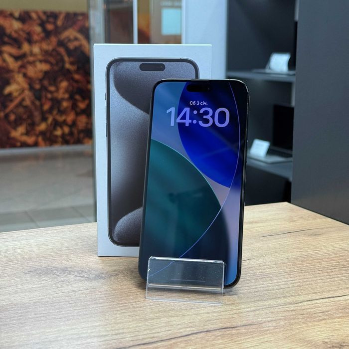 iPhone 15 ProMax  256 Gb | E Sim | Battery 100% | Space Black | Повний комплект | 29228SV