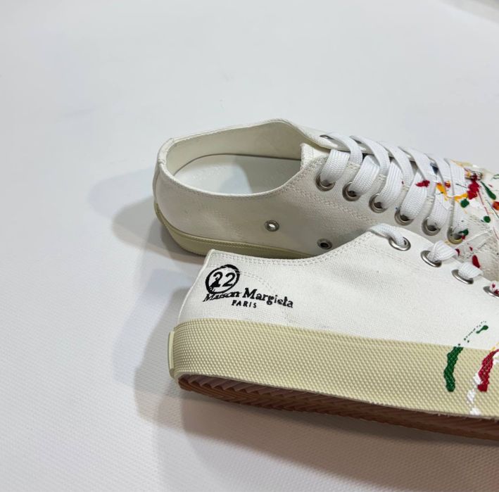 кеды Maison Margiela Tabi White Paint Sneaker 42 43