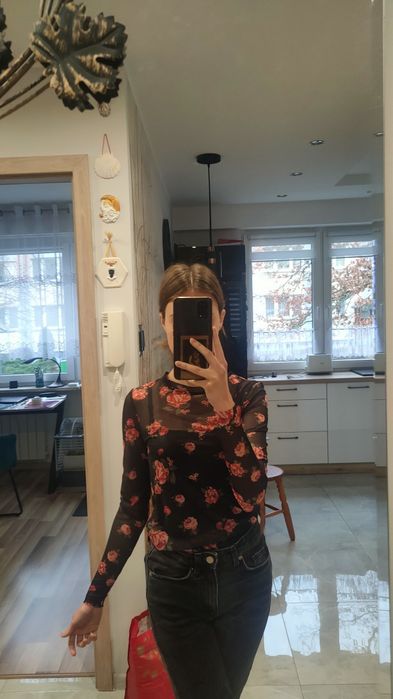 bluzka półprzezroczysta