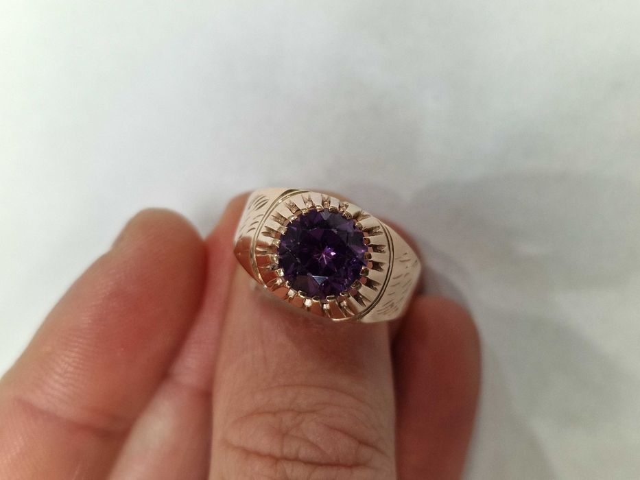 Złoty sygnet męski/ 583/ 5.34 gram/ R23/ Korund/ ZSRR od 1958