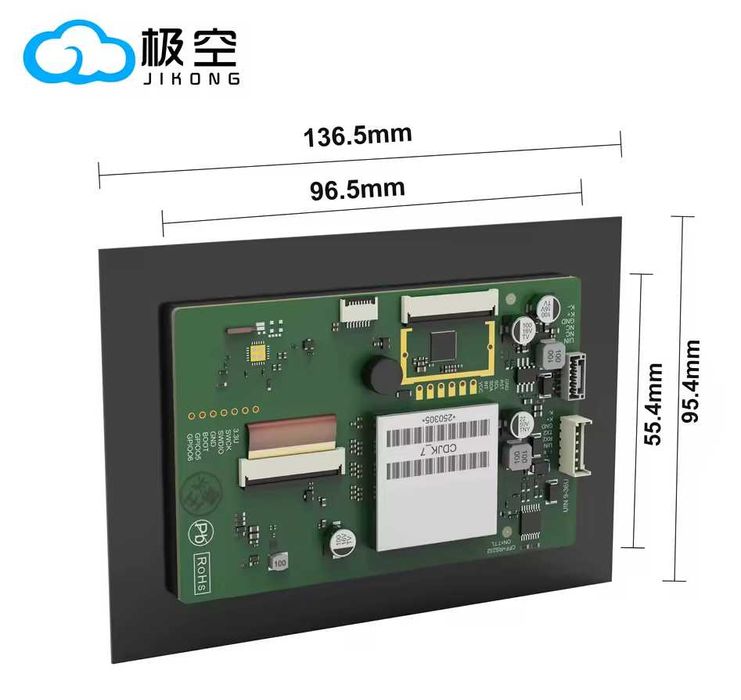 JK BMS сенсорний дисплей LCD 4.3  V19 — екран для Jikong BMS з UART