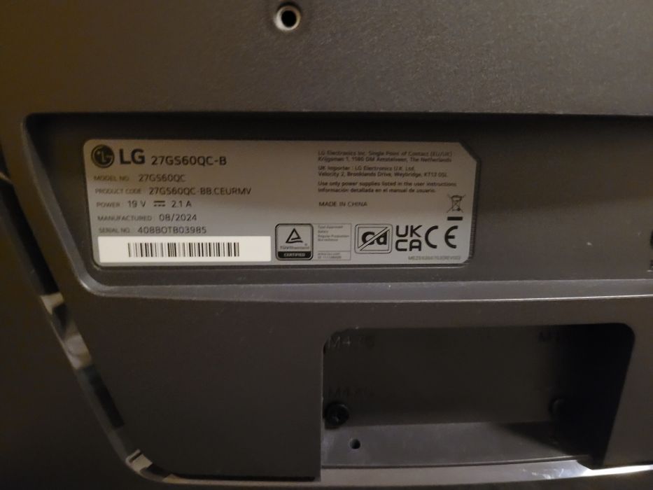 LG UltraGear 27GS60QC-B, 180 Hz, 2k, 27 cali, zakrzywiony