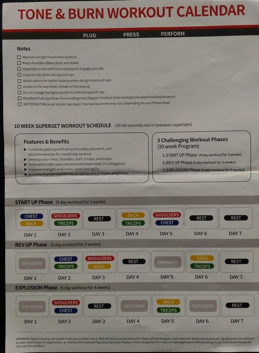 Prancha de flexões - Nova