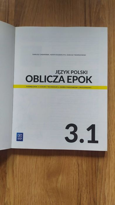 Oblicza epok 3.1 zakres podstawowy i rozszerzony WSiP